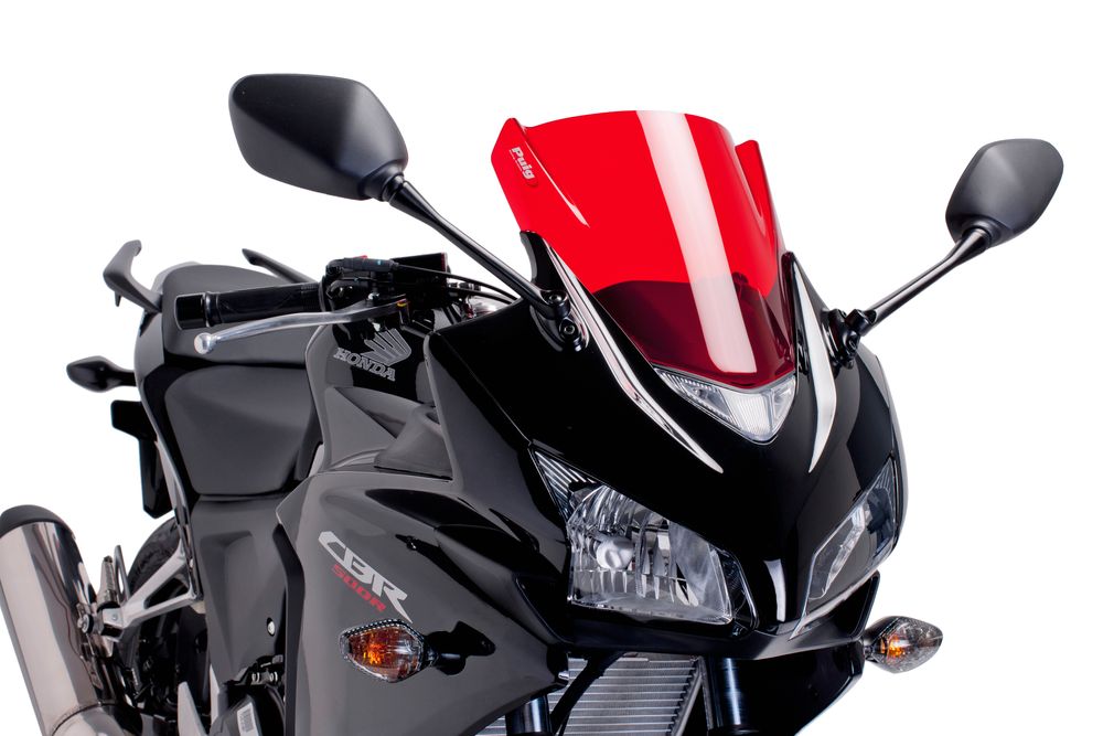 PUIG 6479R Z-Racing Scheibe passend fuer HONDA CBR500R Rot