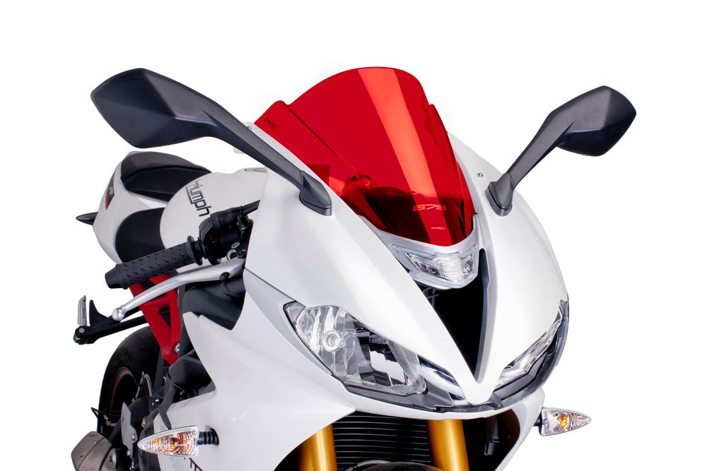 PUIG 6498R Z-Racing Scheibe passend fuer TRIUMPH DAYTONA 675 Rot
