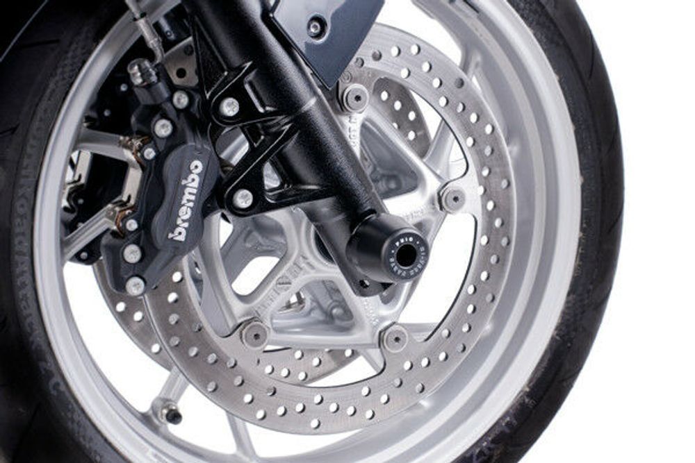 PUIG 6659N Achsprotektor Gabel verfügbar fuer Kawasaki ZX6R 636 2013-2015 schwarz