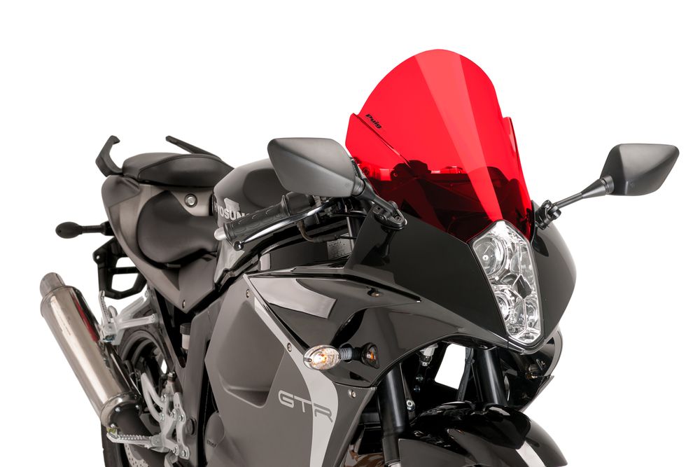 PUIG 6716R Z-Racing Scheibe passend fuer HYOSUNG GT650Ri Rot