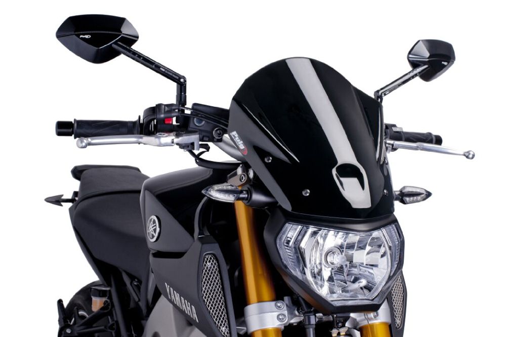 PUIG 6861N New Generation Touring passend fuer YAMAHA MT-09 Schwarz