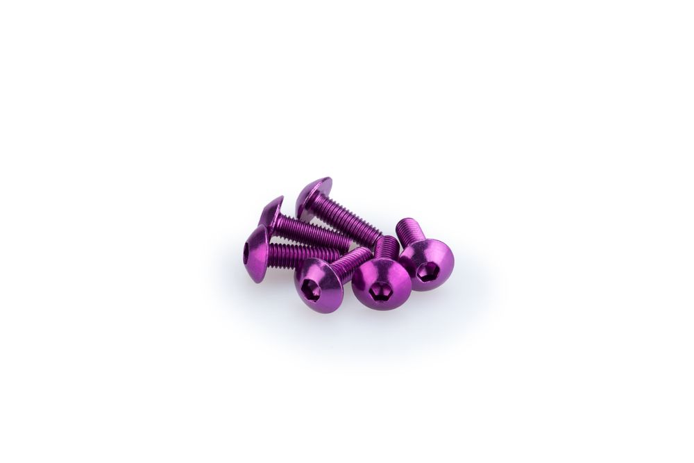 PUIG 0543L Muttern aus Anodisierten Aluminium passend fuer UNIVERSAL UNIVERSAL Lila