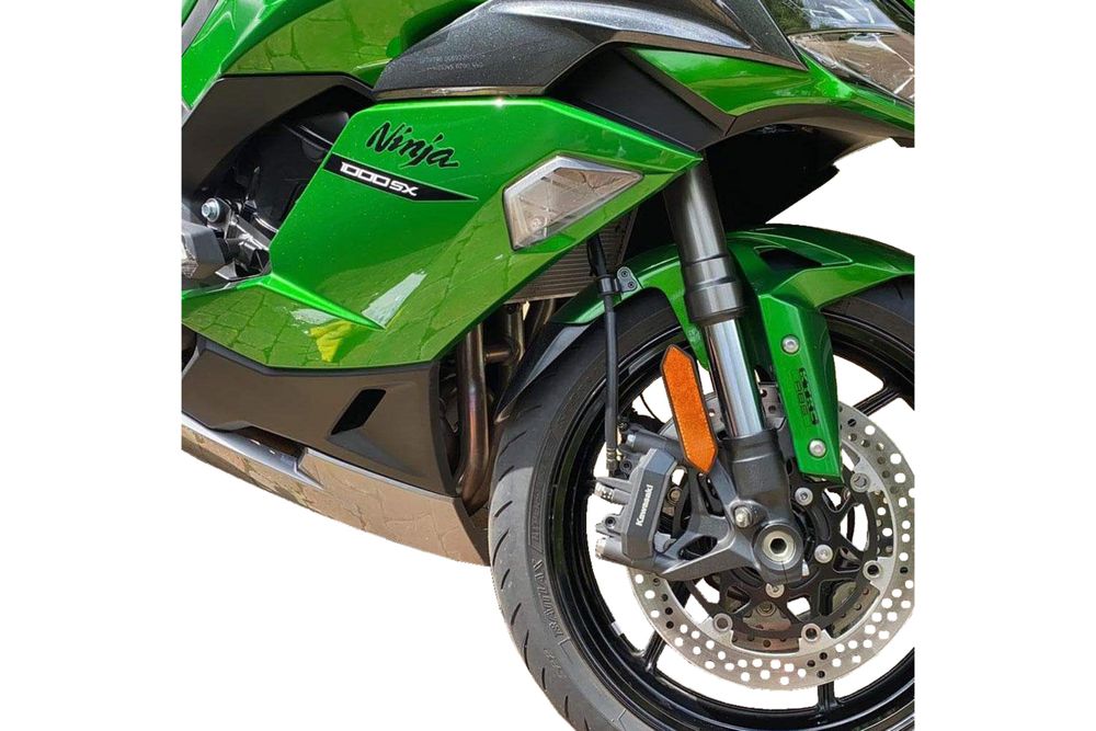 PUIG 20473N Verlängerung des vorderen Schutzblechs passend fuer KAWASAKI NINJA 1000 SX Schwarz