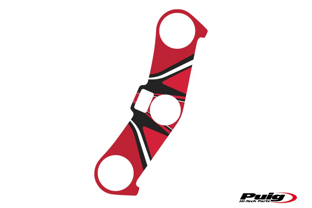 PUIG 6945R Radikal Yoke Protector passend fuer KAWASAKI ZX-6R NINJA Rot