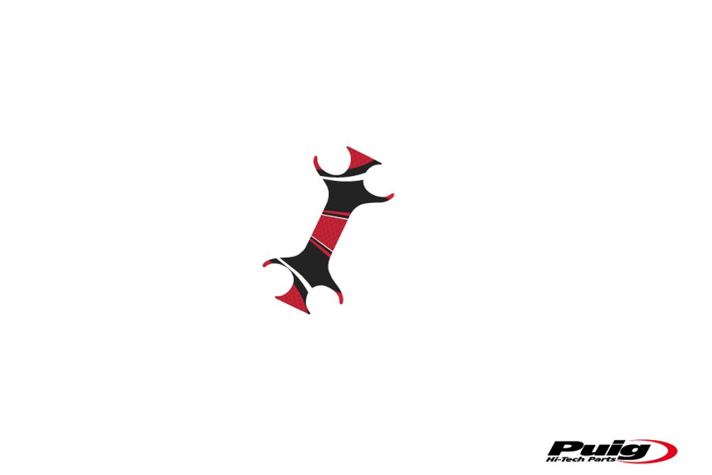PUIG 6968R Radikal Yoke Protector passend fuer HONDA CB600F HORNET Rot