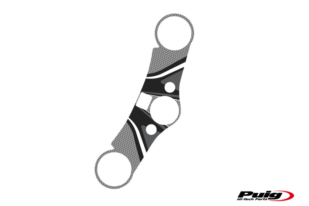 PUIG 6969U Radikal Yoke Protector passend fuer HONDA CBR600RR ABS Grau