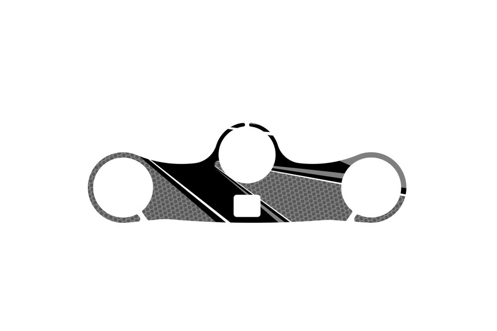 PUIG 20495U Radikal Yoke Protector passend fuer HONDA CBR1000RR-R FIREBLADE Grau