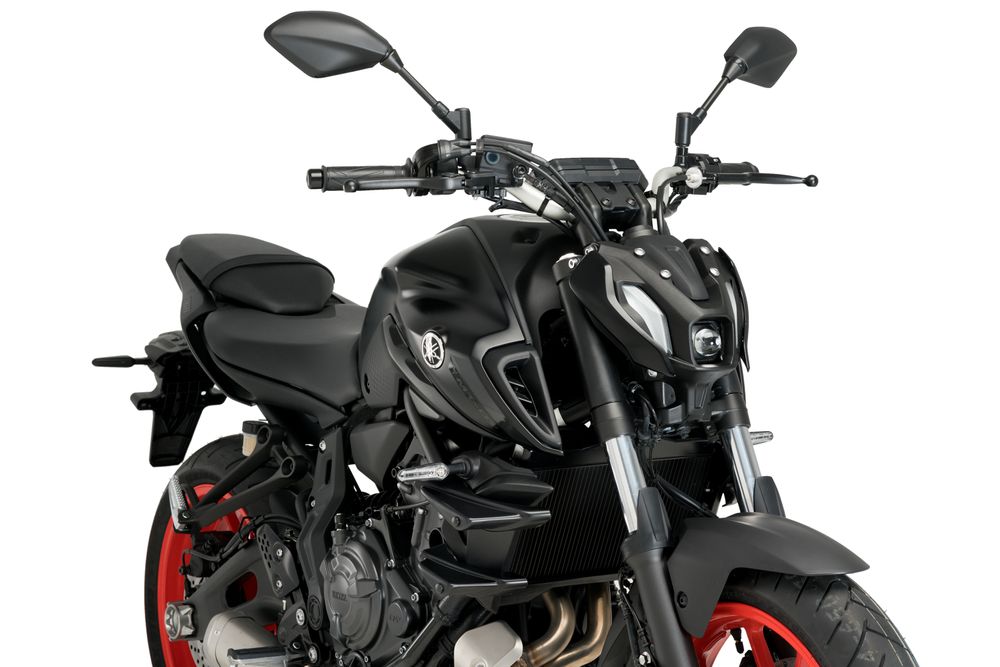PUIG 20621N Naked Side Spoiler passend fuer YAMAHA MT-07 Schwarz