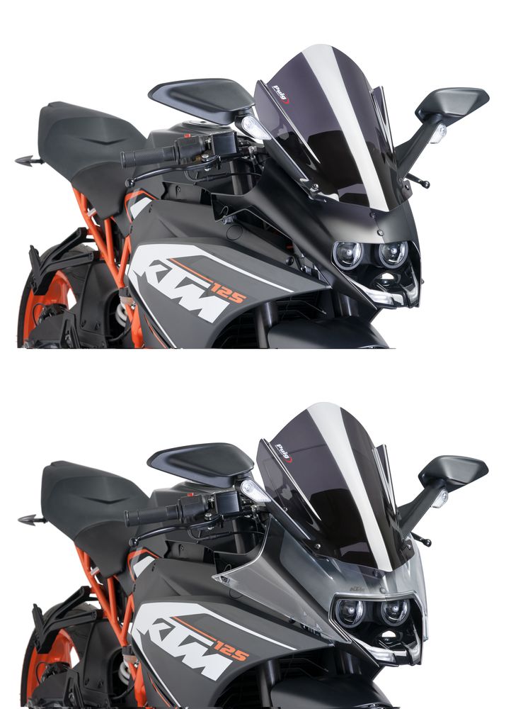 PUIG 7004F Z-Racing Scheibe passend fuer KTM RC125 Stark getönt