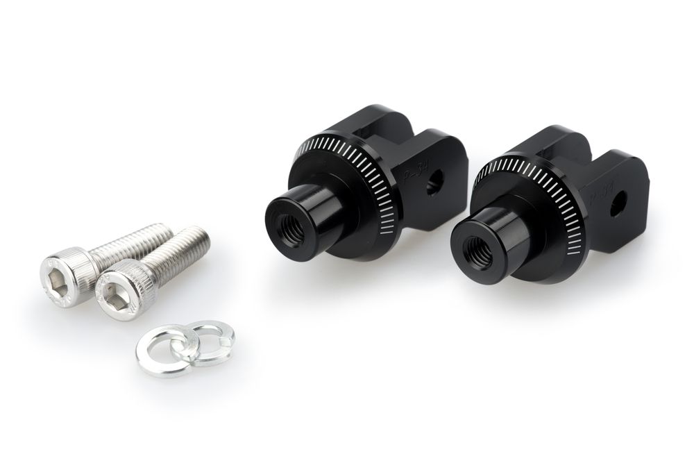 PUIG 7206N Vintage Fußrasten passend fuer DUCATI MONSTER 1200 S Schwarz