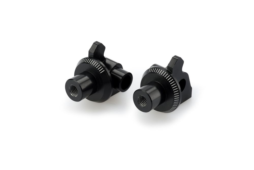 PUIG 7232N Vintage Fußrasten passend fuer APRILIA CAPONORD 1200 Schwarz
