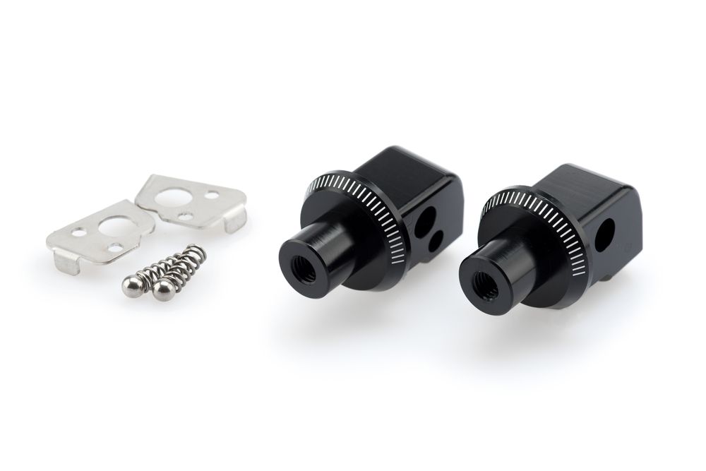 PUIG 7239N Adapter Beifahrer Fußrasten passend fuer BMW F650GS Schwarz