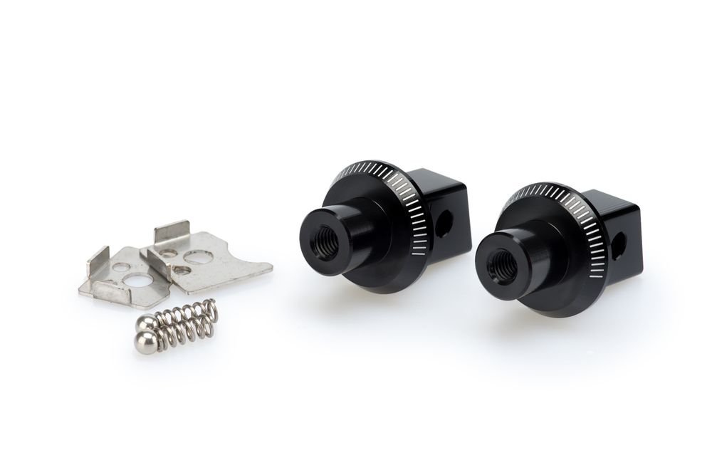 PUIG 7271N Vintage Fußrasten passend fuer SUZUKI DL650 V-STROM Schwarz