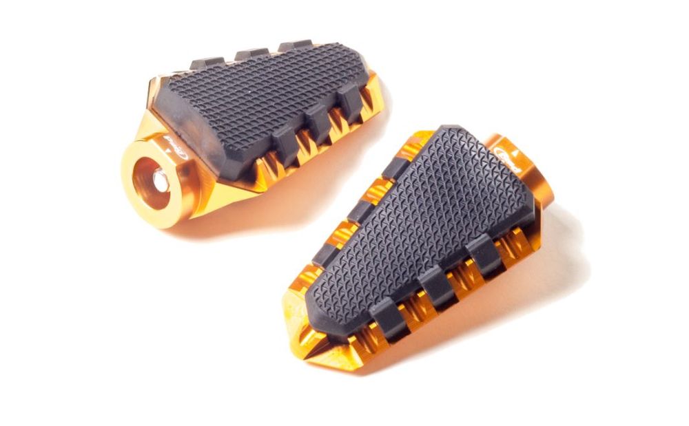 Puig 7319O Trail Fußrasten verfügbar für SUZUKI GSX-R750 Gold