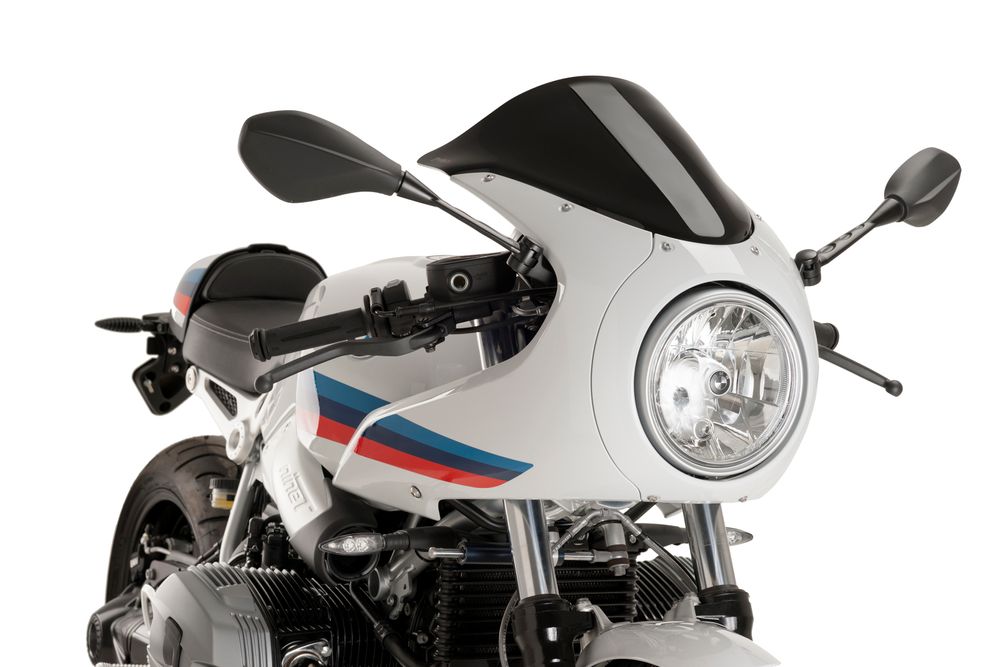PUIG 9402N Tourenscheibe passend fuer BMW R NINET RACER Schwarz