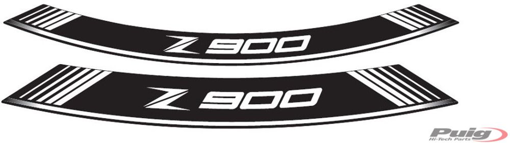 PUIG 9291B Rim Strips Specials passend fuer KAWASAKI Z900 Weiss