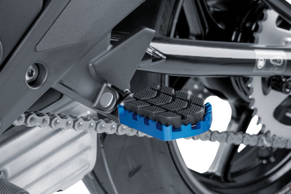PUIG 7587A Enduro Fußrasten passend fuer SUZUKI GSX-R750 Blau