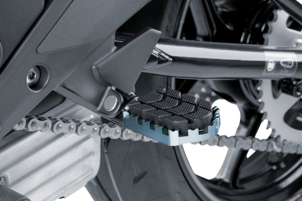 PUIG 7587P Enduro Fußrasten passend fuer SUZUKI GSX-R750 Silber