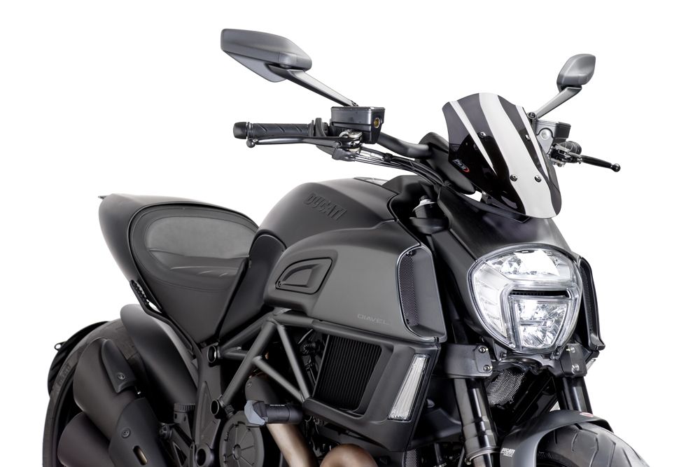 PUIG 7592F New Generation Verstellbare passend fuer DUCATI DIAVEL Stark getönt