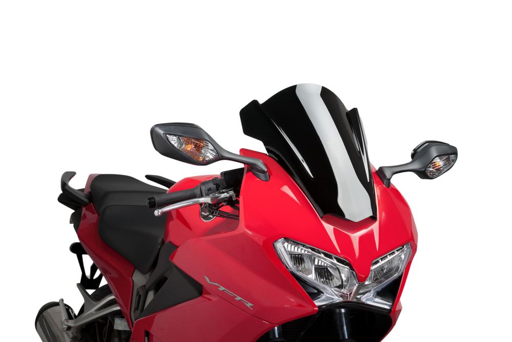 PUIG 7598N Z-Racing Scheibe passend fuer HONDA VFR800F Schwarz