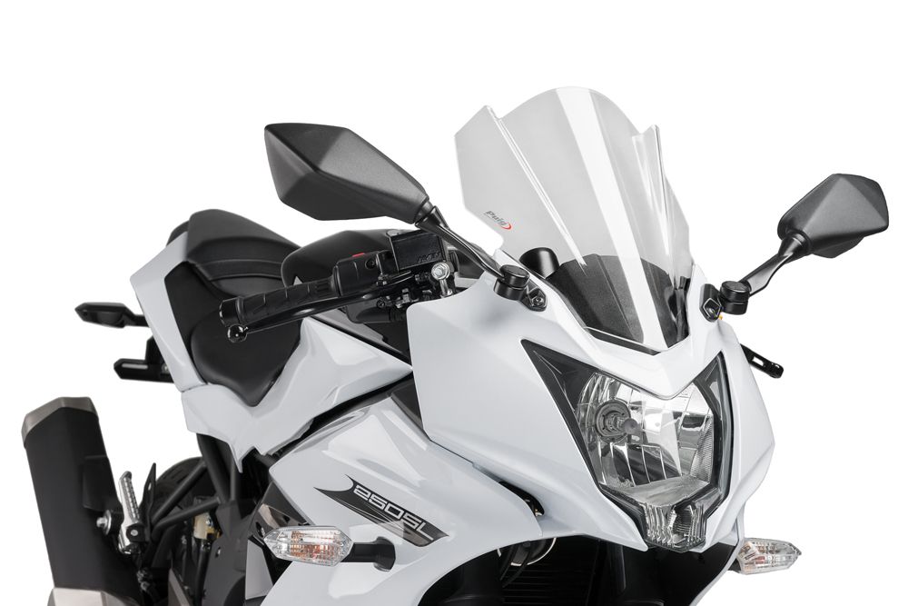 PUIG 7630W Z-Racing Scheibe passend fuer KAWASAKI NINJA 250SL Transparent