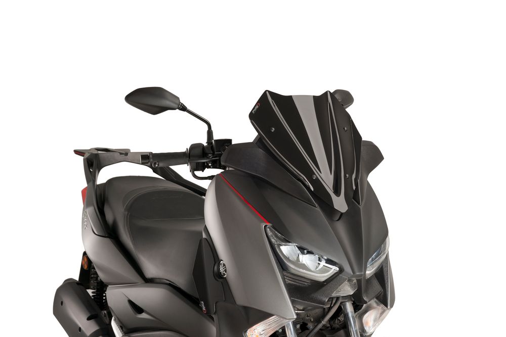 PUIG 9474N Windschutzscheibe V-Tech Line Sport passend fuer YAMAHA X-MAX 400 Schwarz