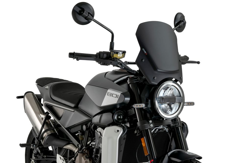 PUIG 22189J New Generation Sport passend fuer HUSQVARNA SVARTPILEN 801 Mattschwarz