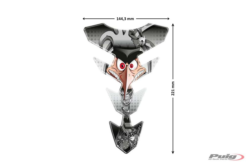 PUIG 6496U Joker Tankprotektor passend fuer HONDA NT650V DEAUVILLE Grau