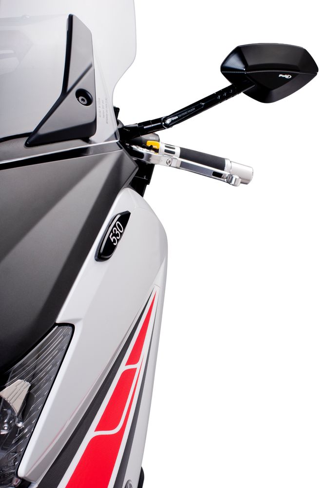 PUIG 7511N Retro Rückspiegel passend fuer YAMAHA T-MAX 530 Schwarz