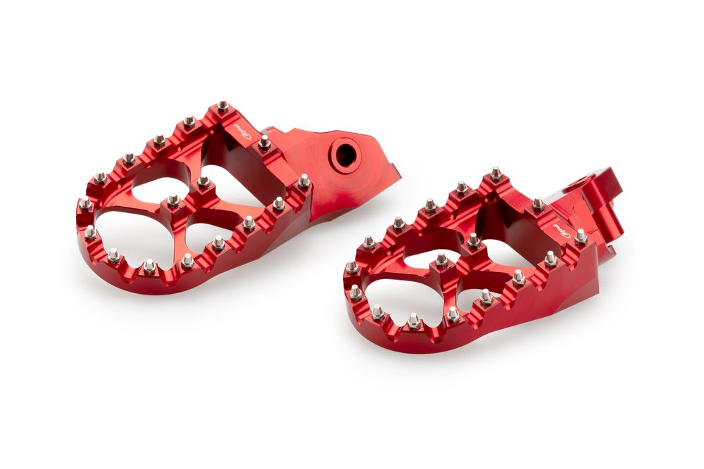 PUIG 21195R Fussrasten Off-Road passend fuer BMW F650GS Rot