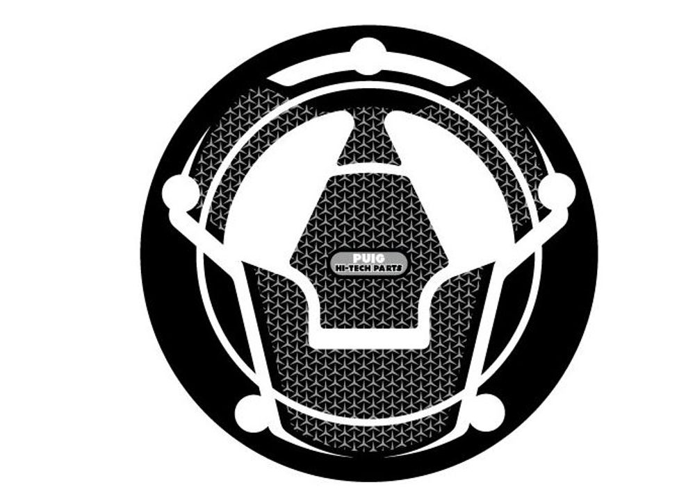 PUIG 8240U Tankdeckelabdeckungen Naked passend fuer KAWASAKI NINJA H2 Grau