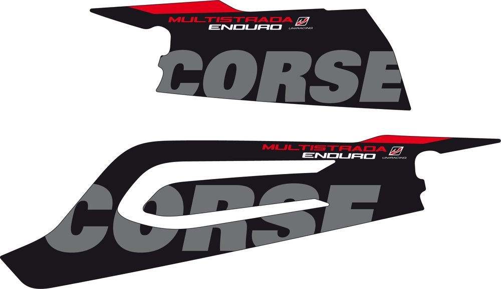 PUIG 20213N Schwingenschutzkit Aufkleber passend fuer DUCATI MULTISTRADA 1200 ENDURO Schwarz