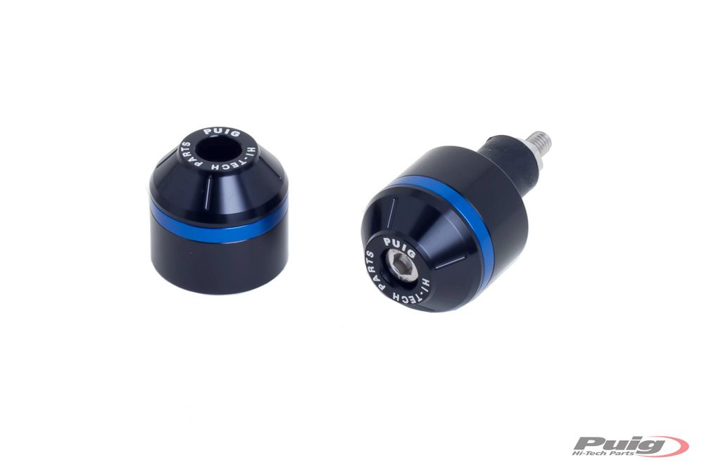 PUIG 8505N Kurze Lenkerendgewichte mit Ring passend fuer SUZUKI GSX1200 Schwarz