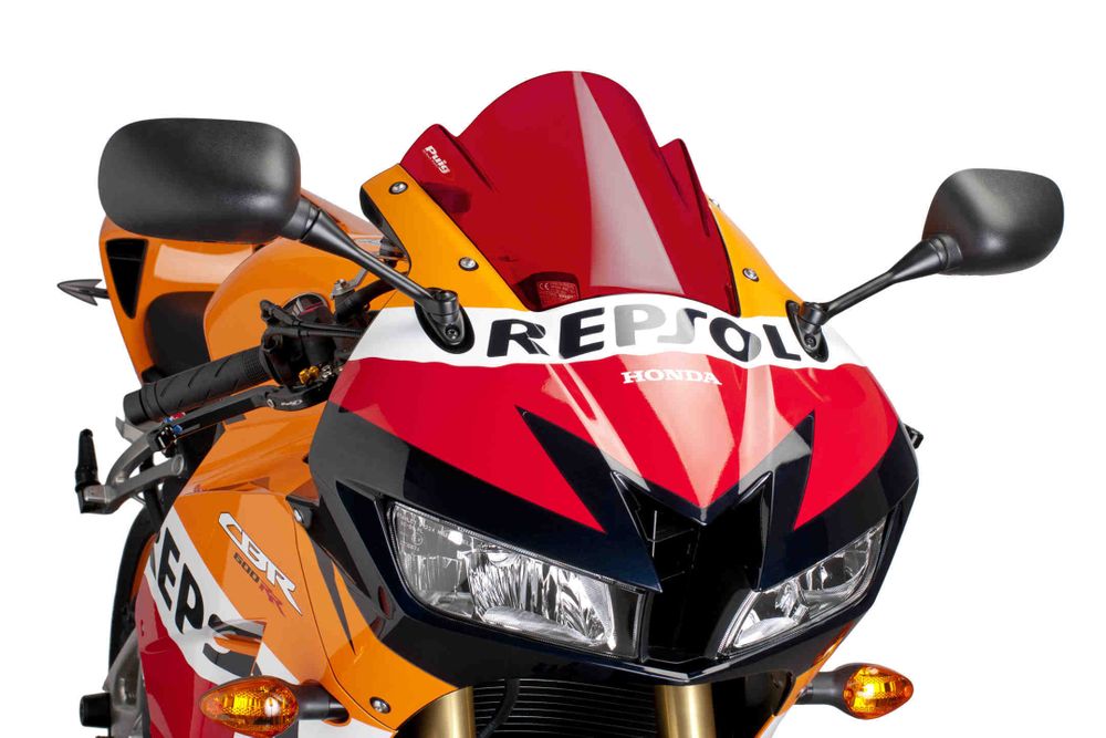 PUIG 6478R Z-Racing Scheibe passend fuer HONDA CBR600RR Rot