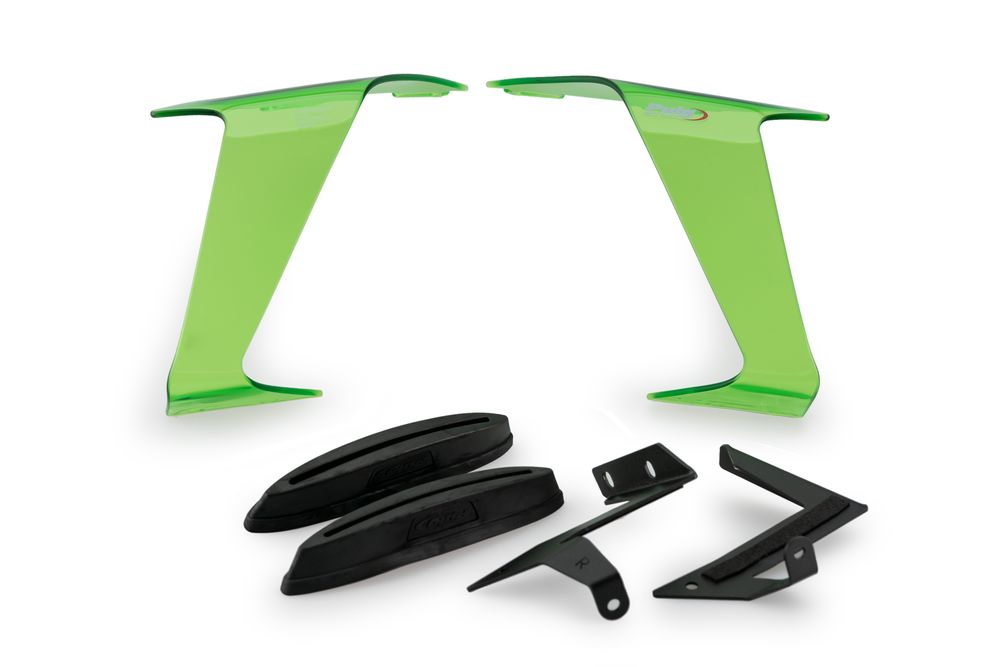 PUIG 21782V Race Side Spoiler passend fuer KAWASAKI ZX-10R Grün