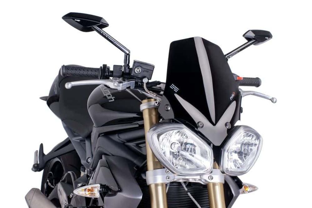 PUIG 5658N New Generation Sport passend fuer TRIUMPH SPEED TRIPLE 1050 Schwarz