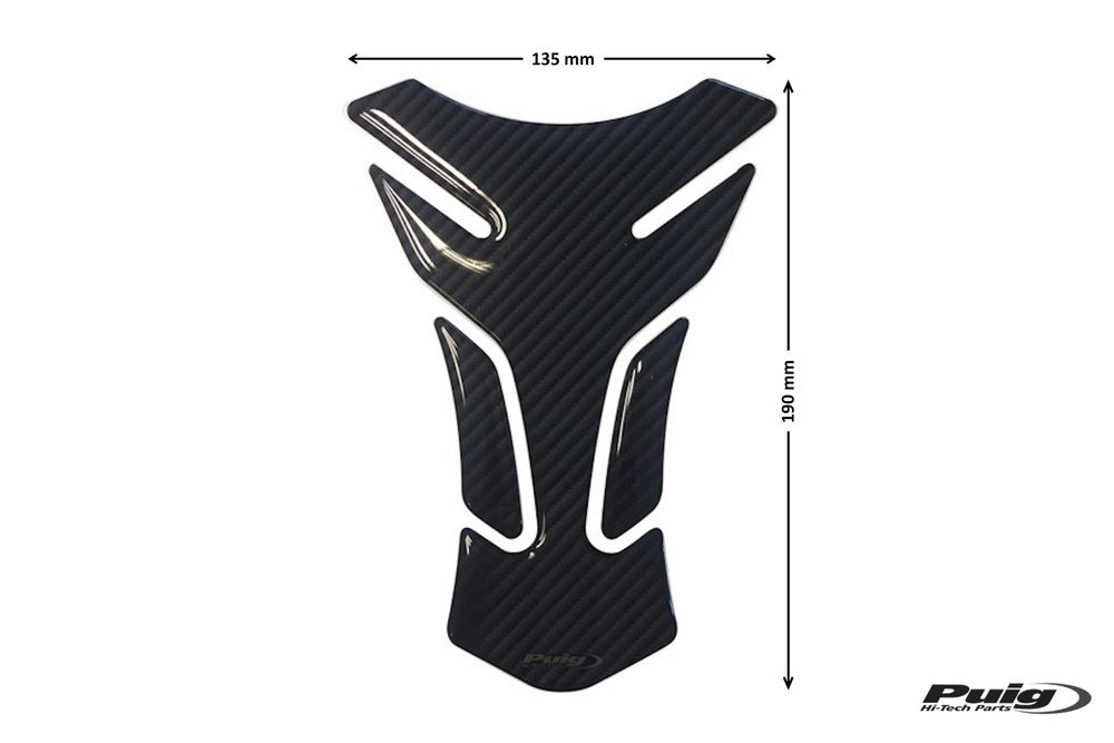 PUIG 3075C Drei Tankprotektor passend fuer HONDA NT650V DEAUVILLE Carbon look