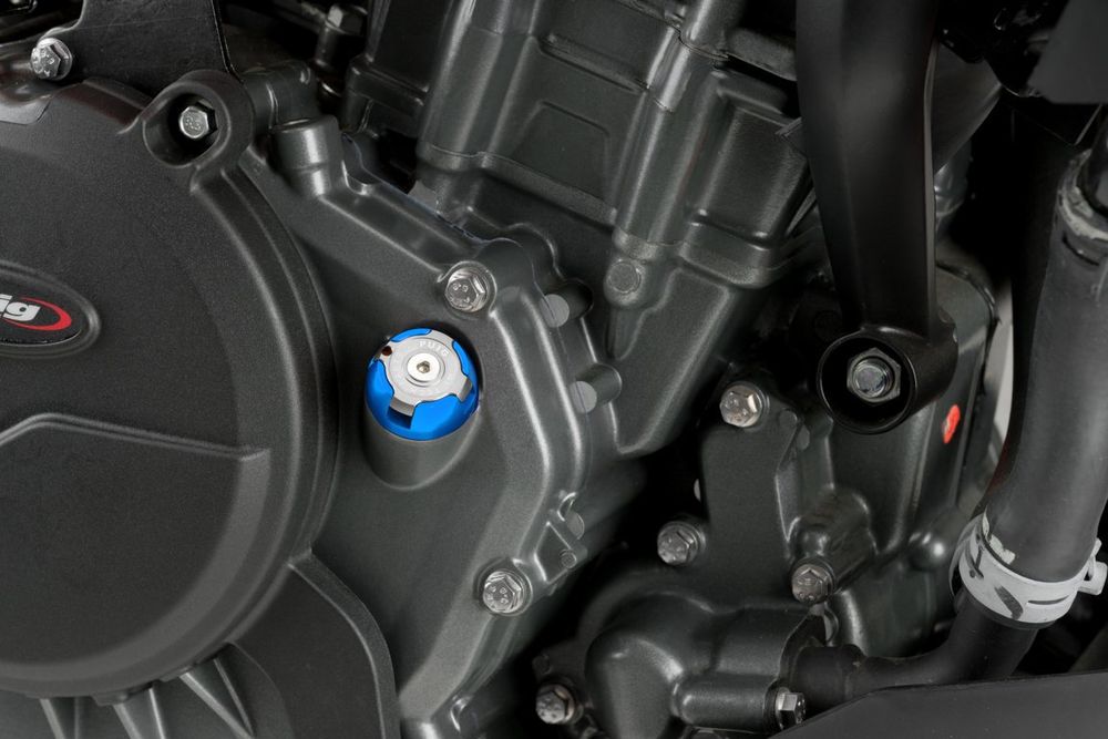 PUIG 7140A Ölverschlusskappe passend fuer KTM 125 DUKE Blau