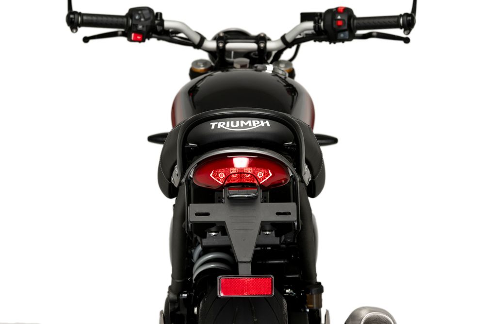 PUIG 22128N Kennzeichenhalters passend fuer TRIUMPH SCRAMBLER 400X Schwarz