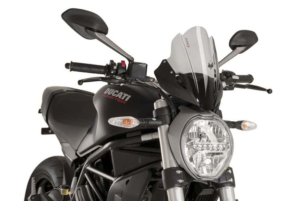 PUIG 8900F Sportscheibe passend fuer DUCATI MONSTER 1200 Stark getönt