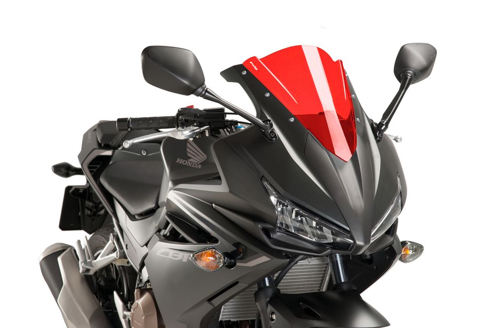 PUIG 8903R Z-Racing Scheibe passend fuer HONDA CBR500R Rot
