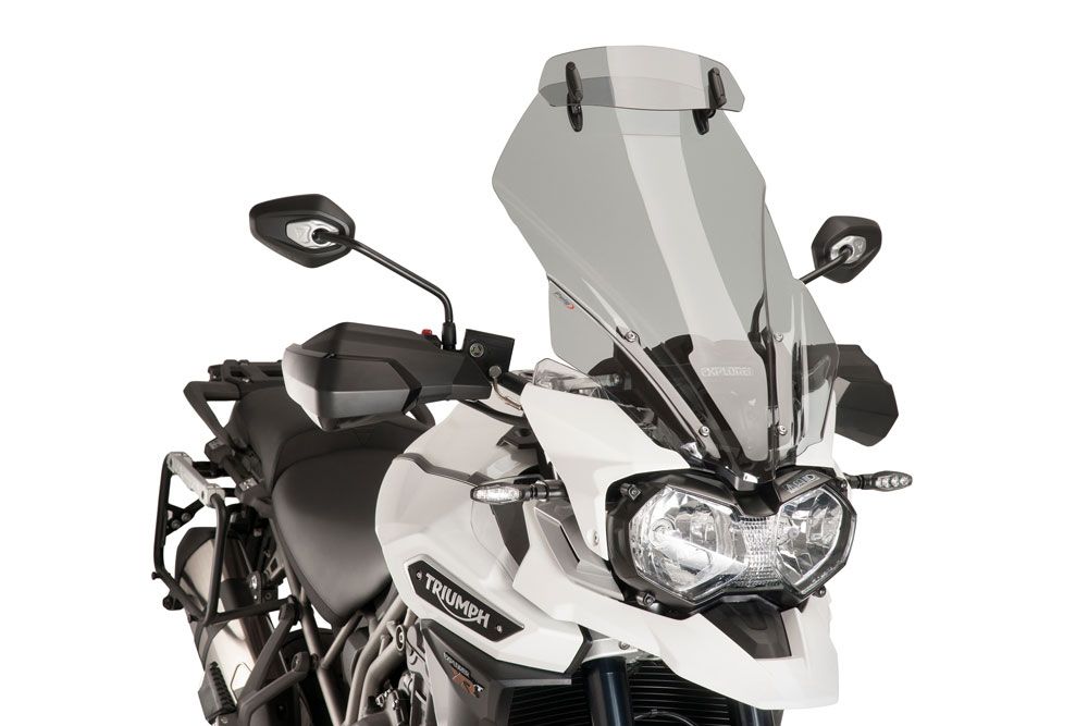 PUIG 8916H Tourenscheibe mit Spoilerscheibe passend fuer TRIUMPH TIGER EXPLORER XC Getönt