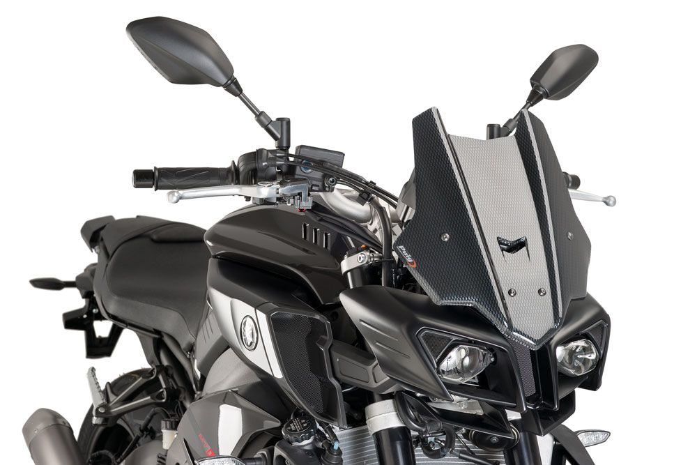 PUIG 8917C Tourenscheibe passend fuer YAMAHA MT-10 Carbon look
