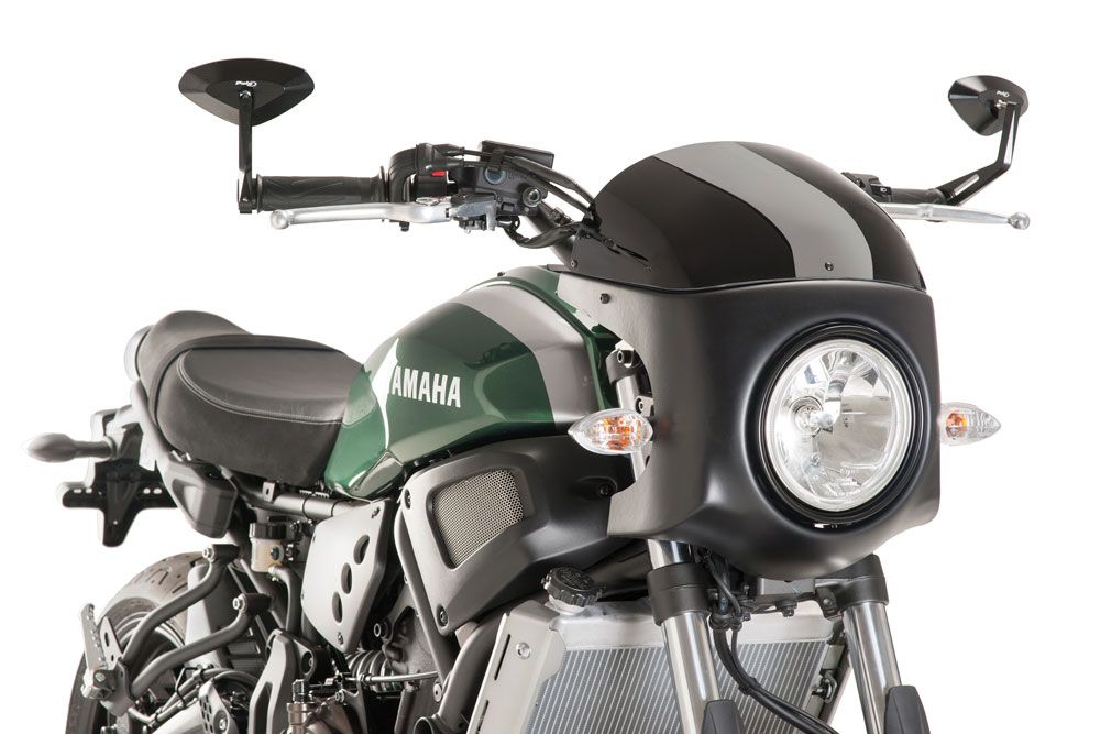 PUIG 8933N Retro-Verkleidungscheibe passend fuer YAMAHA XSR700 Schwarz
