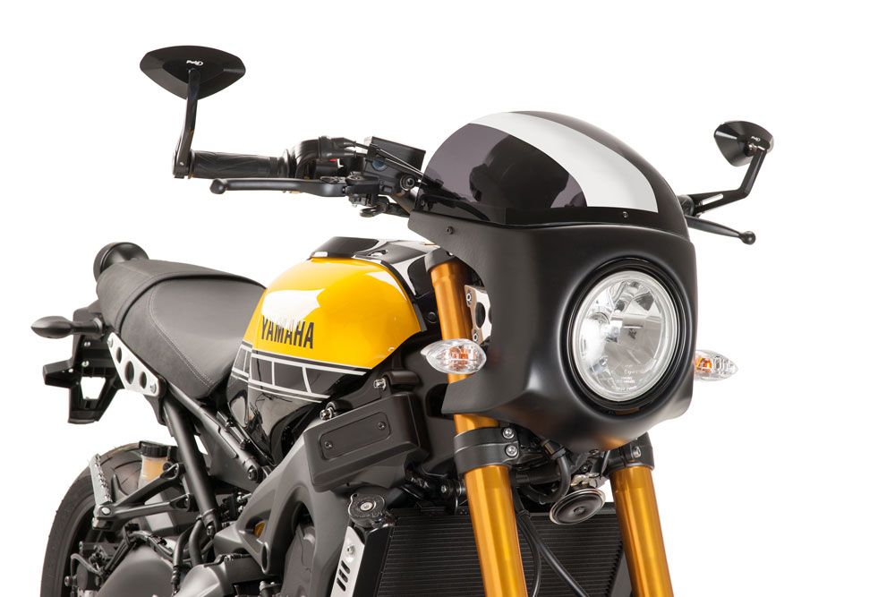 PUIG 8934F Retro-Verkleidungscheibe passend fuer YAMAHA XSR900 Stark getönt