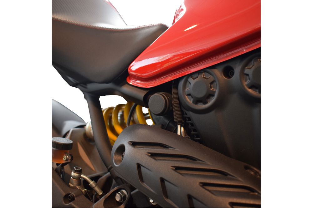 PUIG 9633N Verkleidungsaufsätzte passend fuer DUCATI MONSTER 821 STRIPE Schwarz