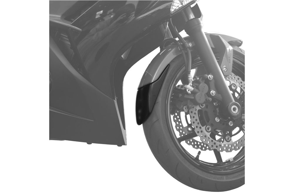 PUIG 6420N Verlängerung des vorderen Schutzblechs passend fuer KAWASAKI ER-6F Schwarz