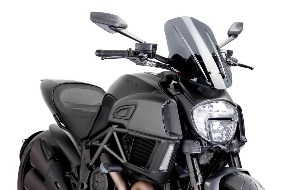 PUIG 7570F New Generation Verstellbare passend fuer DUCATI DIAVEL Stark getönt