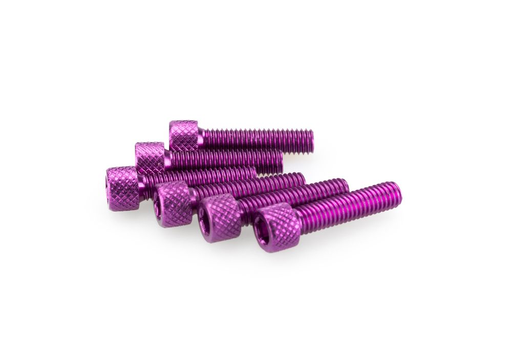 PUIG 0544L Muttern aus Anodisierten Aluminium passend fuer UNIVERSAL UNIVERSAL Lila