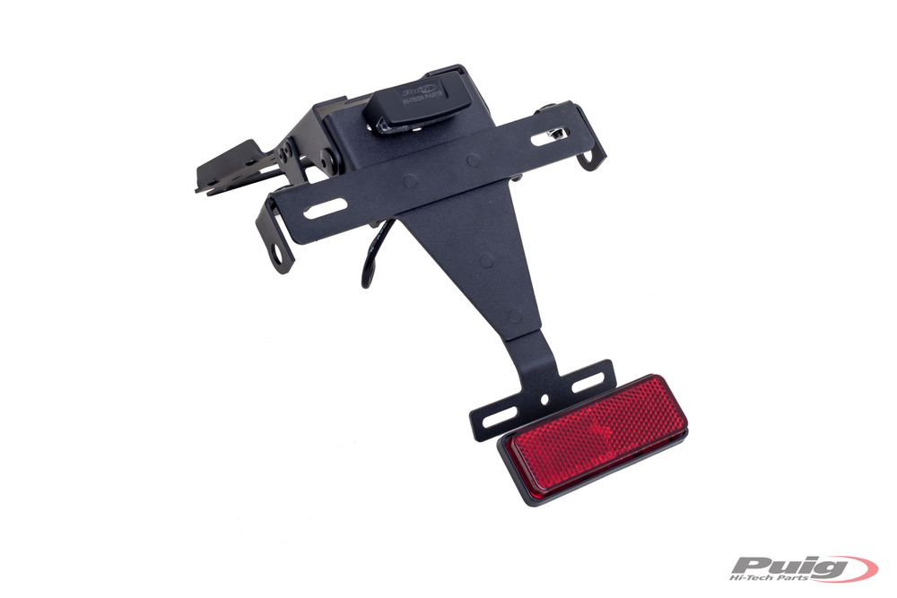 PUIG 5046N Kennzeichenhalter passend fuer YAMAHA FZ6 FAZER Schwarz